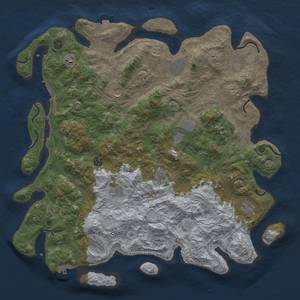 Thumbnail Rust Map: Procedural Map, Size: 4750, Seed: 49526, 19 Monuments