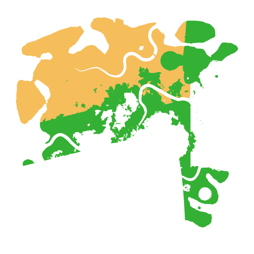 Biome Rust Map: Procedural Map, Size: 3500, Seed: 153452