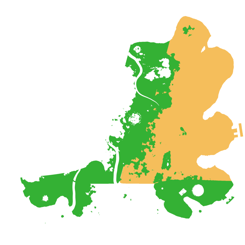 Biome Rust Map: Procedural Map, Size: 3700, Seed: 682481376