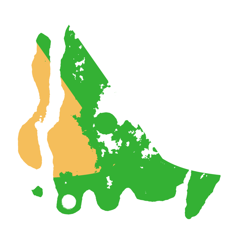 Biome Rust Map: Barren, Size: 3000, Seed: 670488