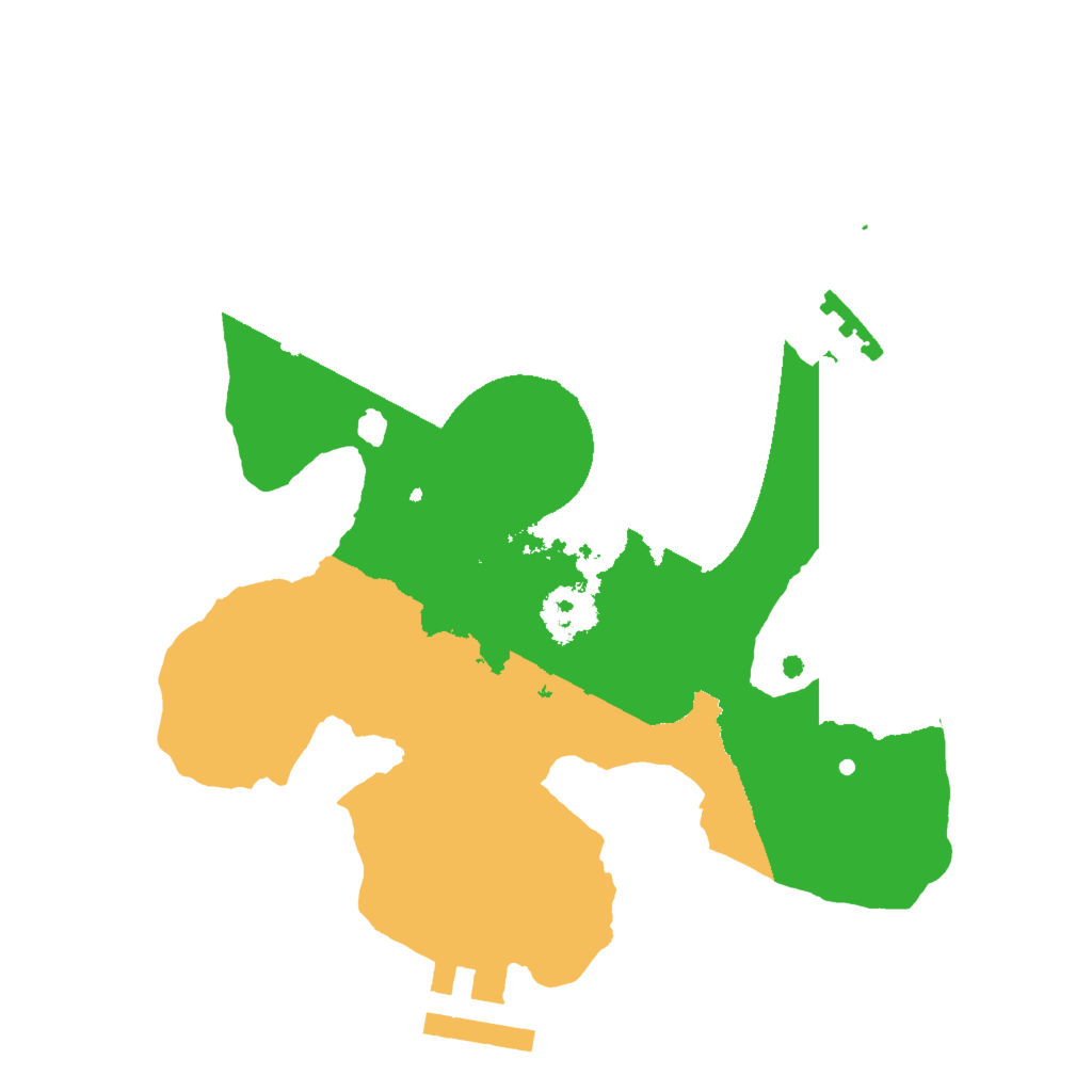 Biome Rust Map: Procedural Map, Size: 2000, Seed: 171228783