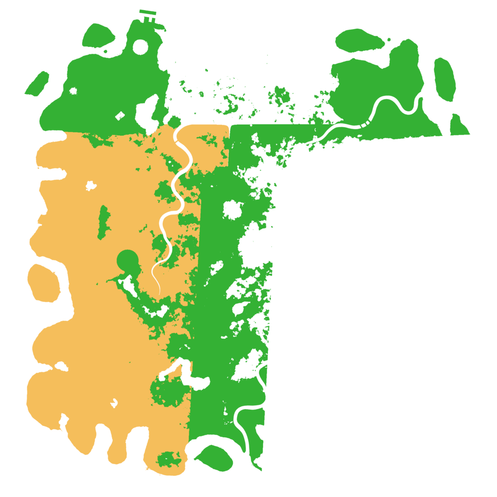 Biome Rust Map: Procedural Map, Size: 6000, Seed: 99701
