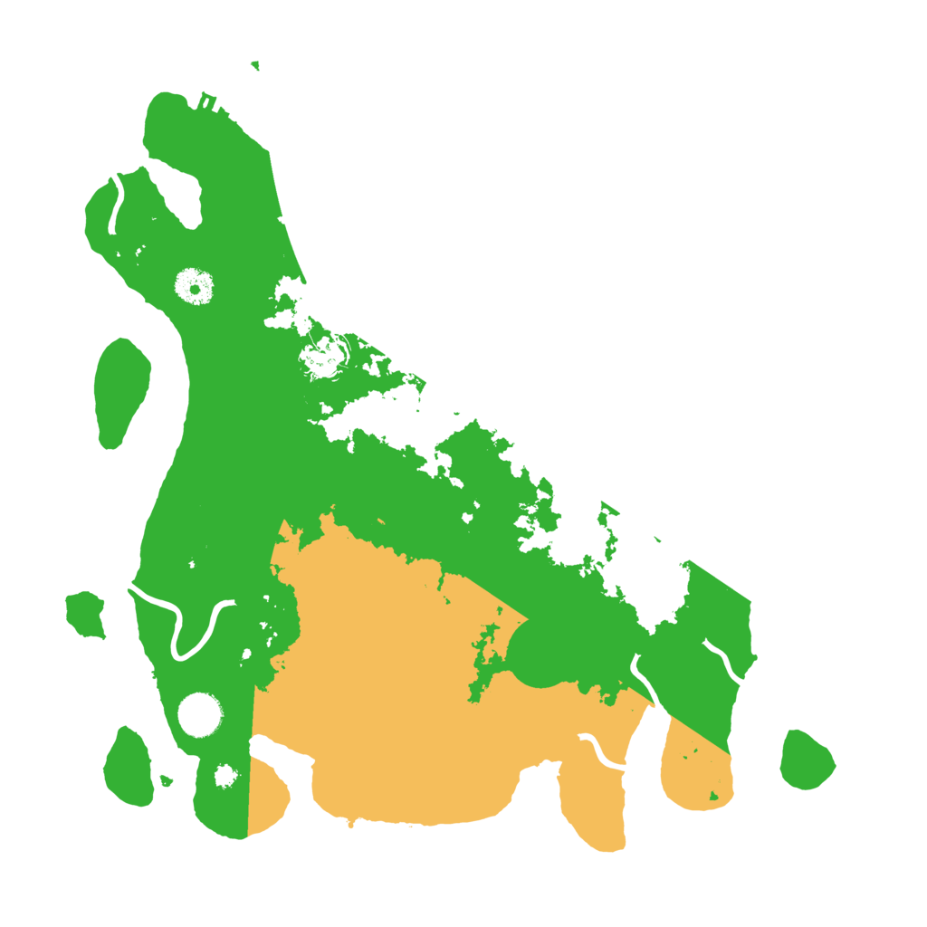 Biome Rust Map: Procedural Map, Size: 3700, Seed: 887673782