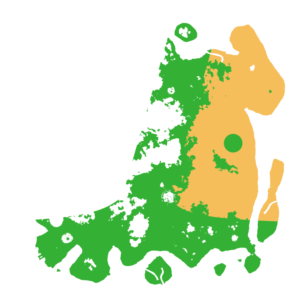 Biome Rust Map: Procedural Map, Size: 4300, Seed: 358244