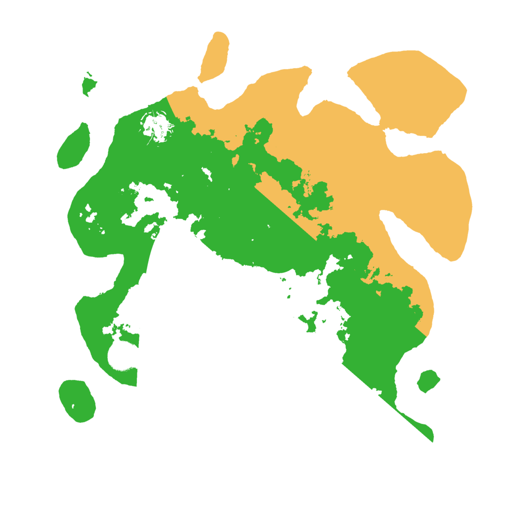 Biome Rust Map: Barren, Size: 3000, Seed: 270663