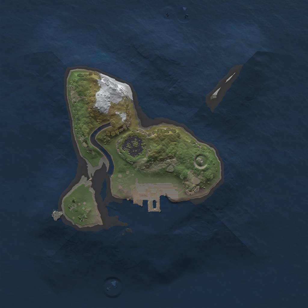 Rust Map: Procedural Map, Size: 1500, Seed: 1951438977, 5 Monuments