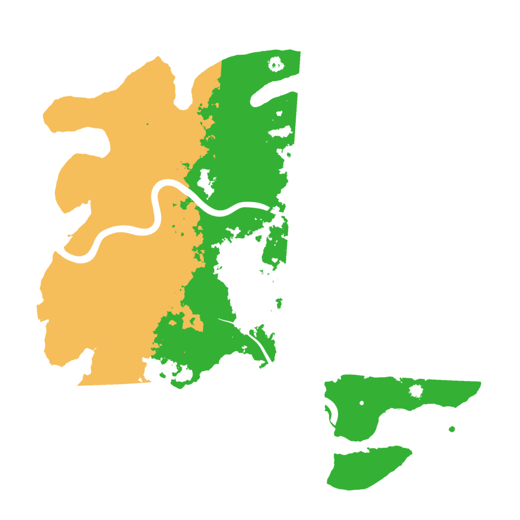 Biome Rust Map: Procedural Map, Size: 3500, Seed: 498259356