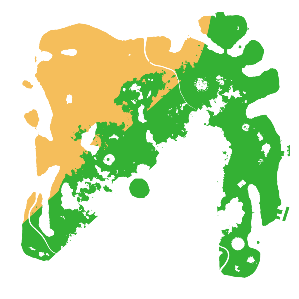 Biome Rust Map: Procedural Map, Size: 4100, Seed: 86445