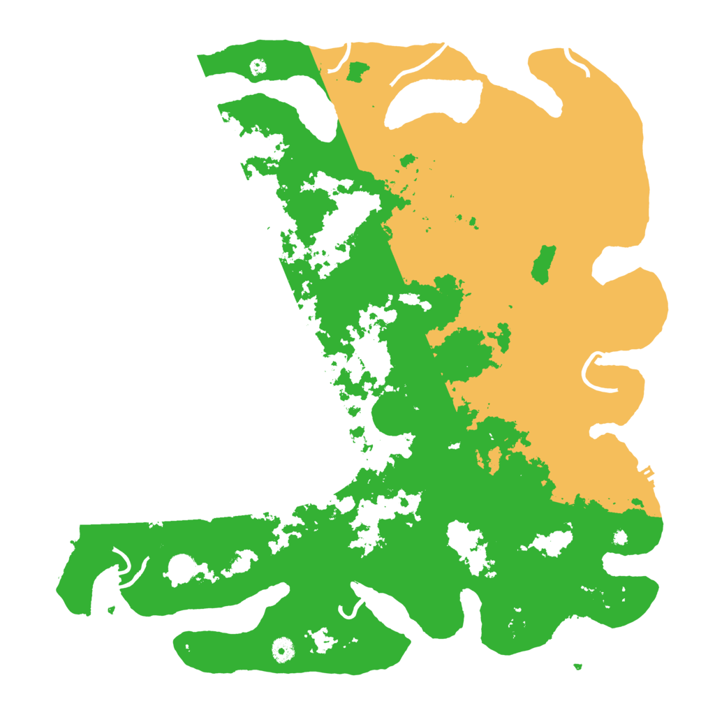 Biome Rust Map: Procedural Map, Size: 4500, Seed: 58276381