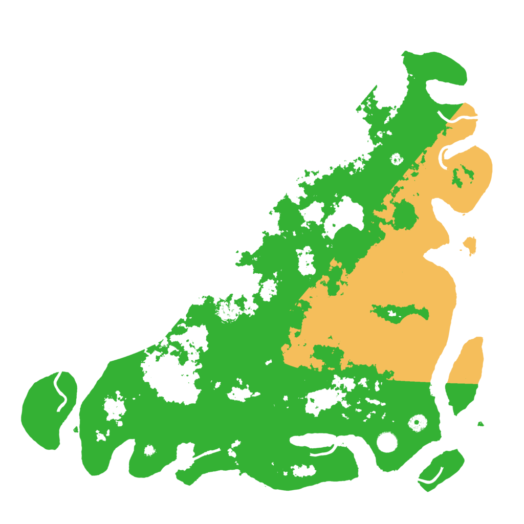 Biome Rust Map: Procedural Map, Size: 4500, Seed: 397632581