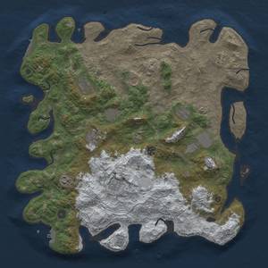 Thumbnail Rust Map: Procedural Map, Size: 4500, Seed: 1778128636, 20 Monuments