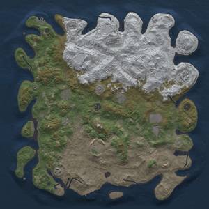 Thumbnail Rust Map: Procedural Map, Size: 4500, Seed: 8184813, 19 Monuments