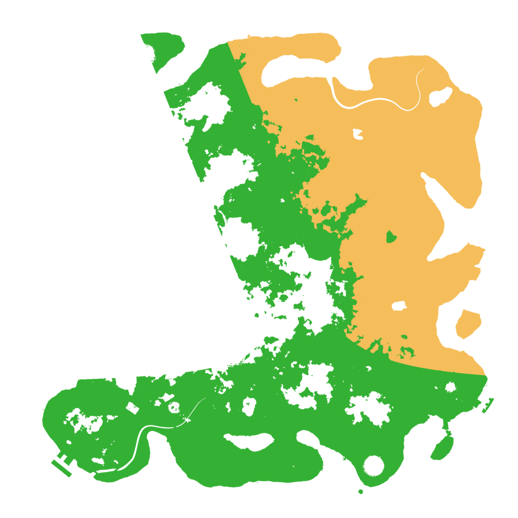 Biome Rust Map: Procedural Map, Size: 4500, Seed: 30421