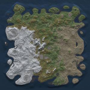 Thumbnail Rust Map: Procedural Map, Size: 5000, Seed: 492114184, 20 Monuments