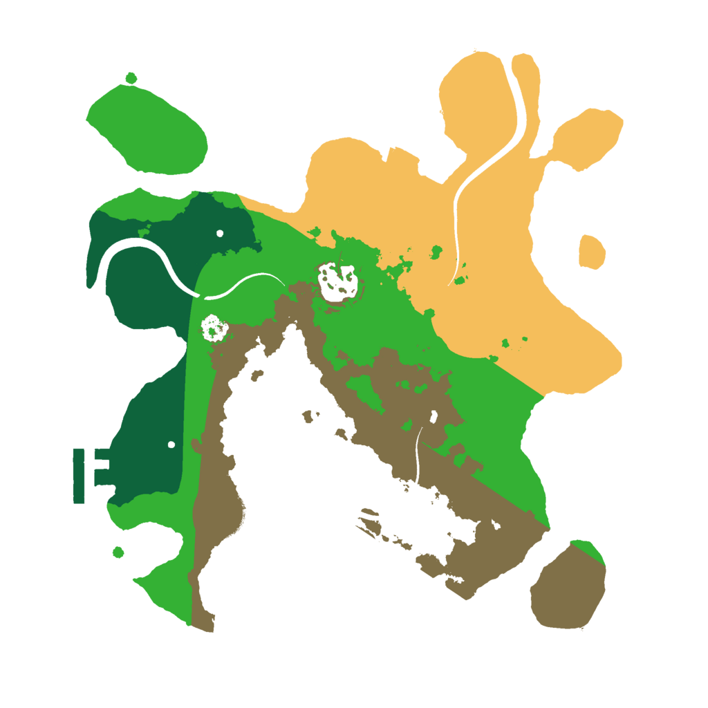 Biome Rust Map: Procedural Map, Size: 2600, Seed: 4444
