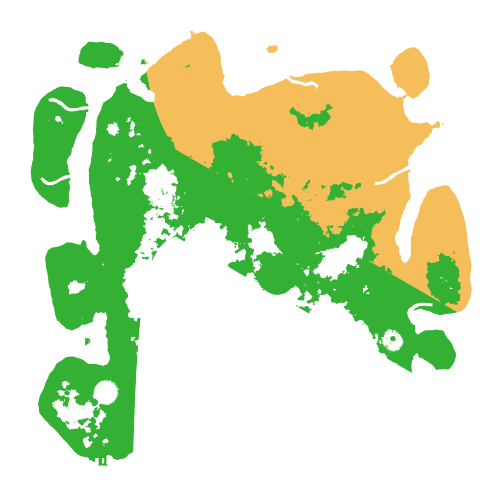 Biome Rust Map: Procedural Map, Size: 3700, Seed: 18836