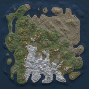 Thumbnail Rust Map: Procedural Map, Size: 4500, Seed: 425255000, 20 Monuments