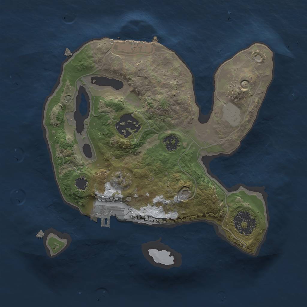 Rust Map: Procedural Map, Size: 2000, Seed: 137, 8 Monuments