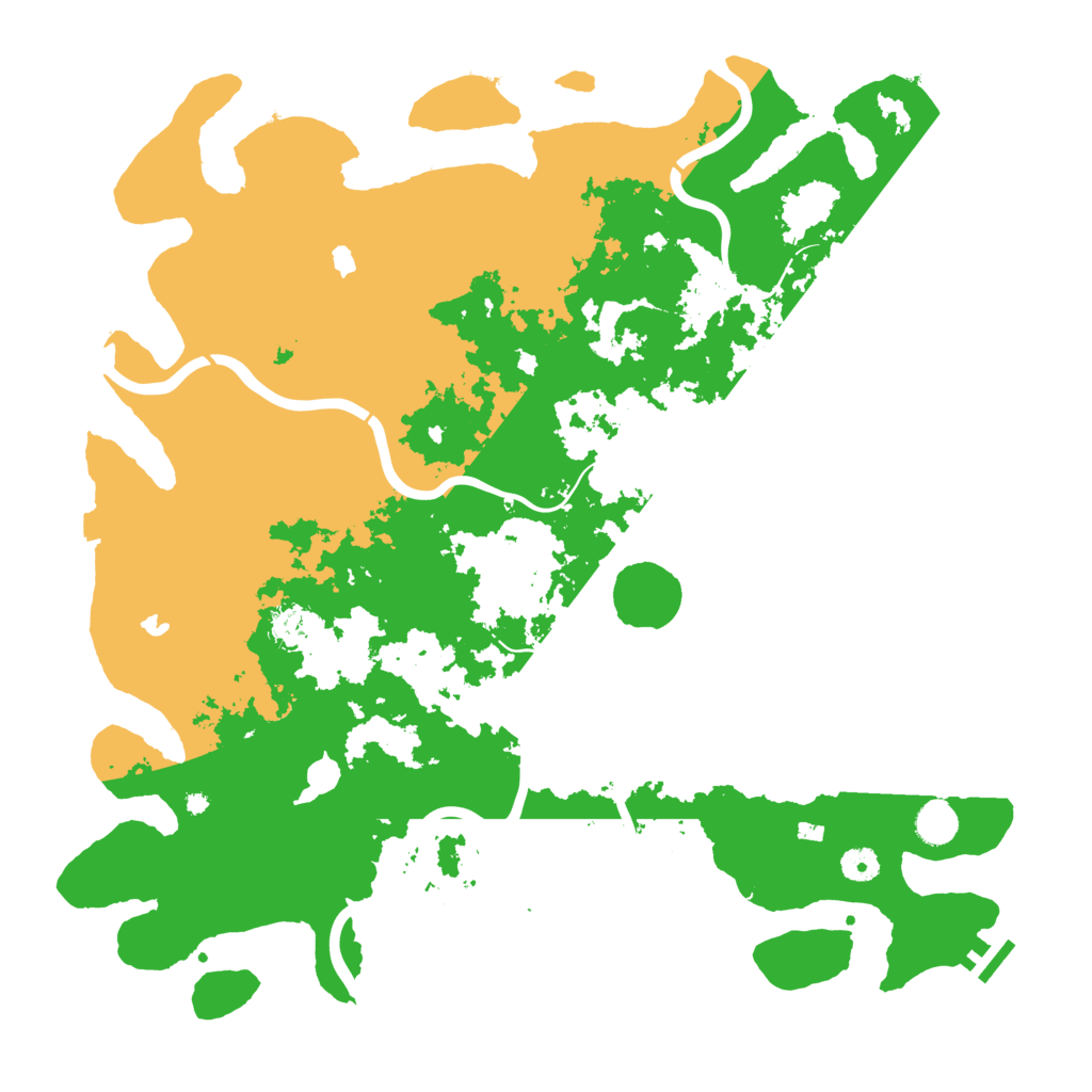 Biome Rust Map: Procedural Map, Size: 4500, Seed: 171717