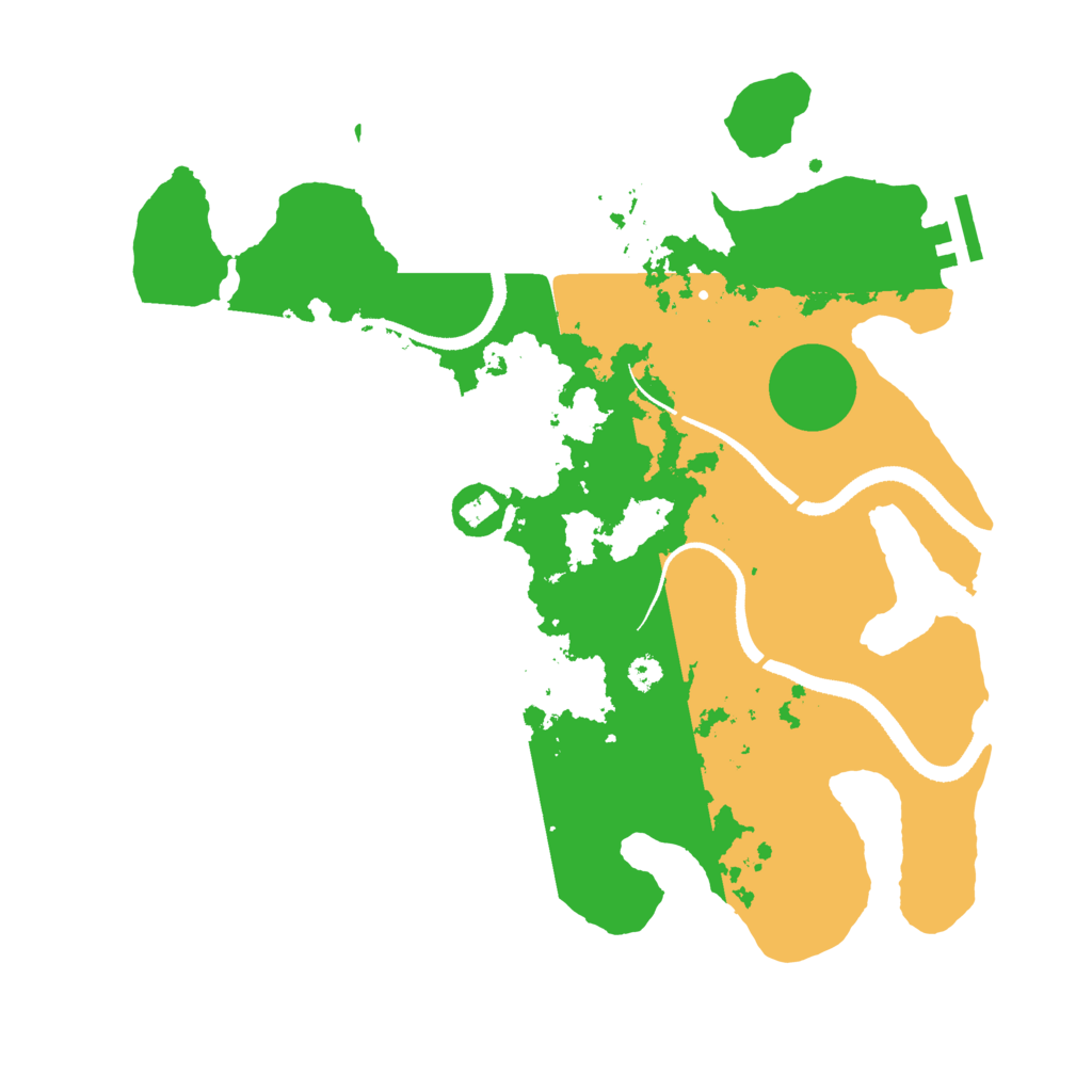 Biome Rust Map: Procedural Map, Size: 3300, Seed: 71639