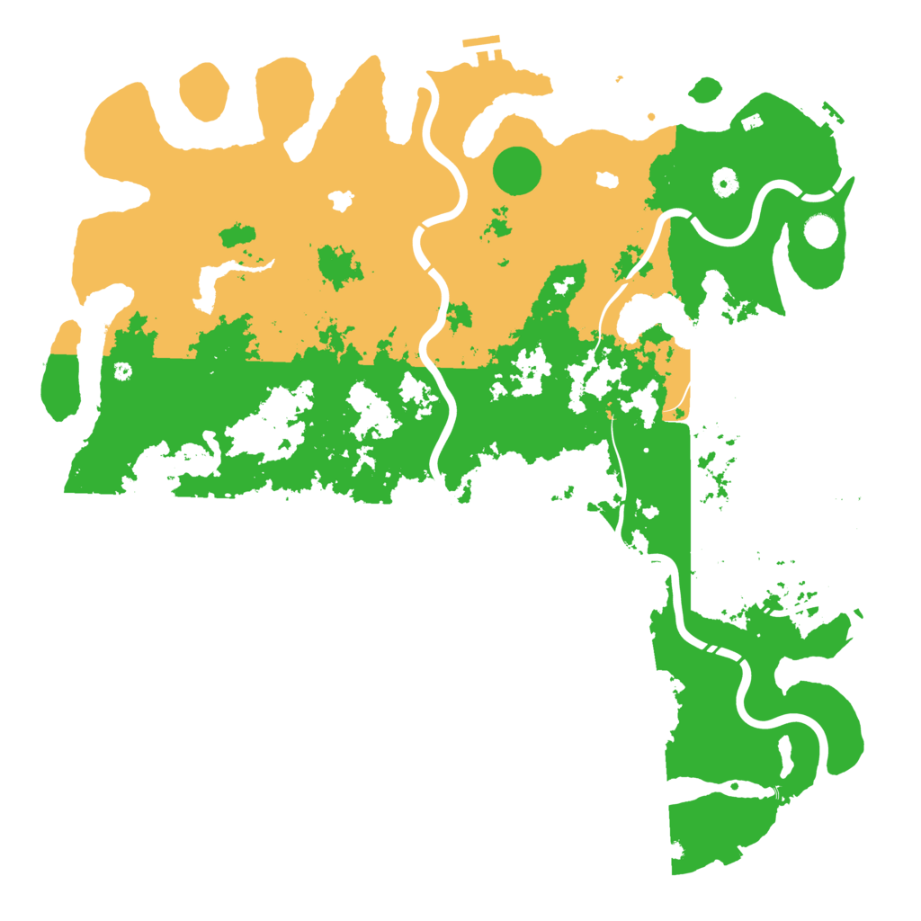 Biome Rust Map: Procedural Map, Size: 5000, Seed: 4832286