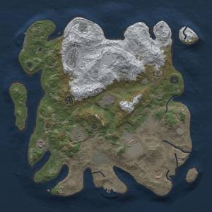 Thumbnail Rust Map: Procedural Map, Size: 3750, Seed: 480775151, 20 Monuments