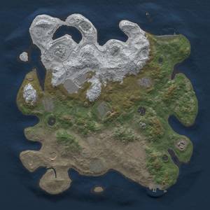 Thumbnail Rust Map: Procedural Map, Size: 3750, Seed: 1552275732, 20 Monuments