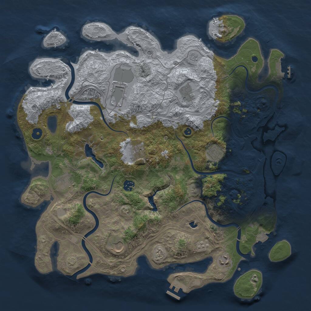 Rust Map: Procedural Map, Size: 4250, Seed: 1527568370, 15 Monuments