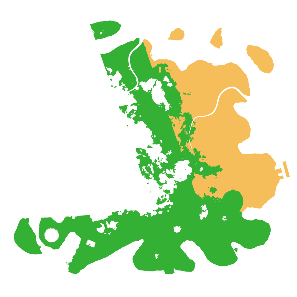 Biome Rust Map: Procedural Map, Size: 3700, Seed: 1453518172