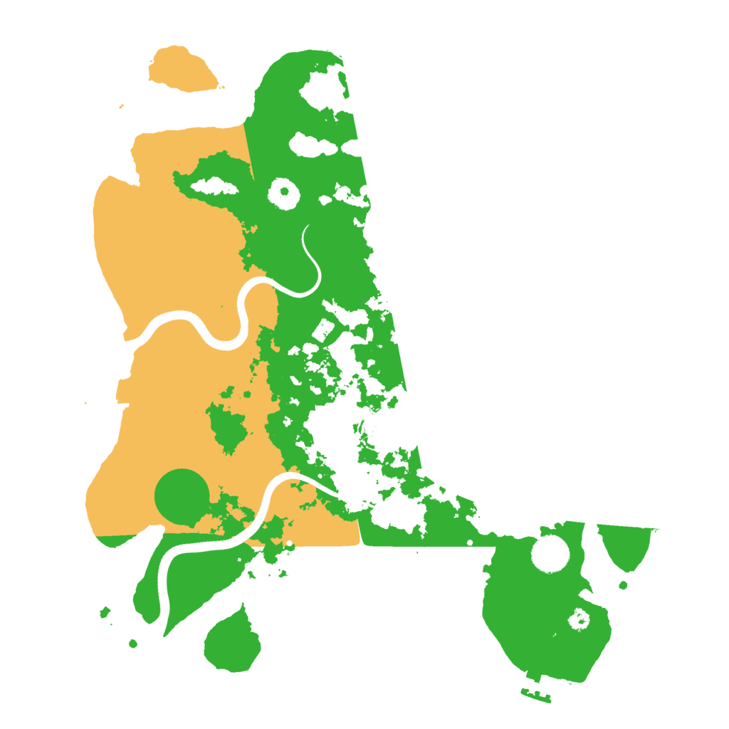 Biome Rust Map: Procedural Map, Size: 3500, Seed: 226