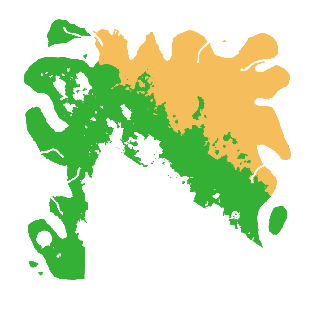 Biome Rust Map: Procedural Map, Size: 3700, Seed: 76897159