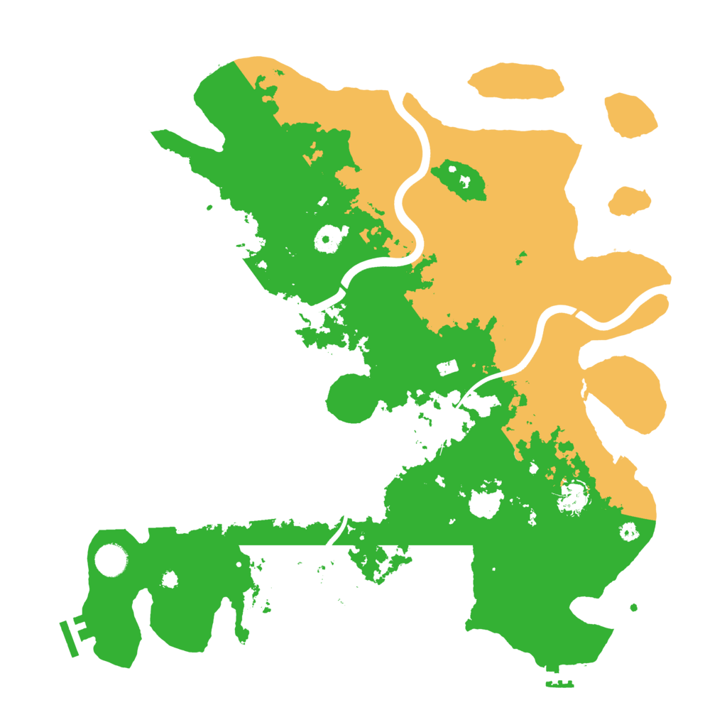 Biome Rust Map: Procedural Map, Size: 3950, Seed: 1825561709