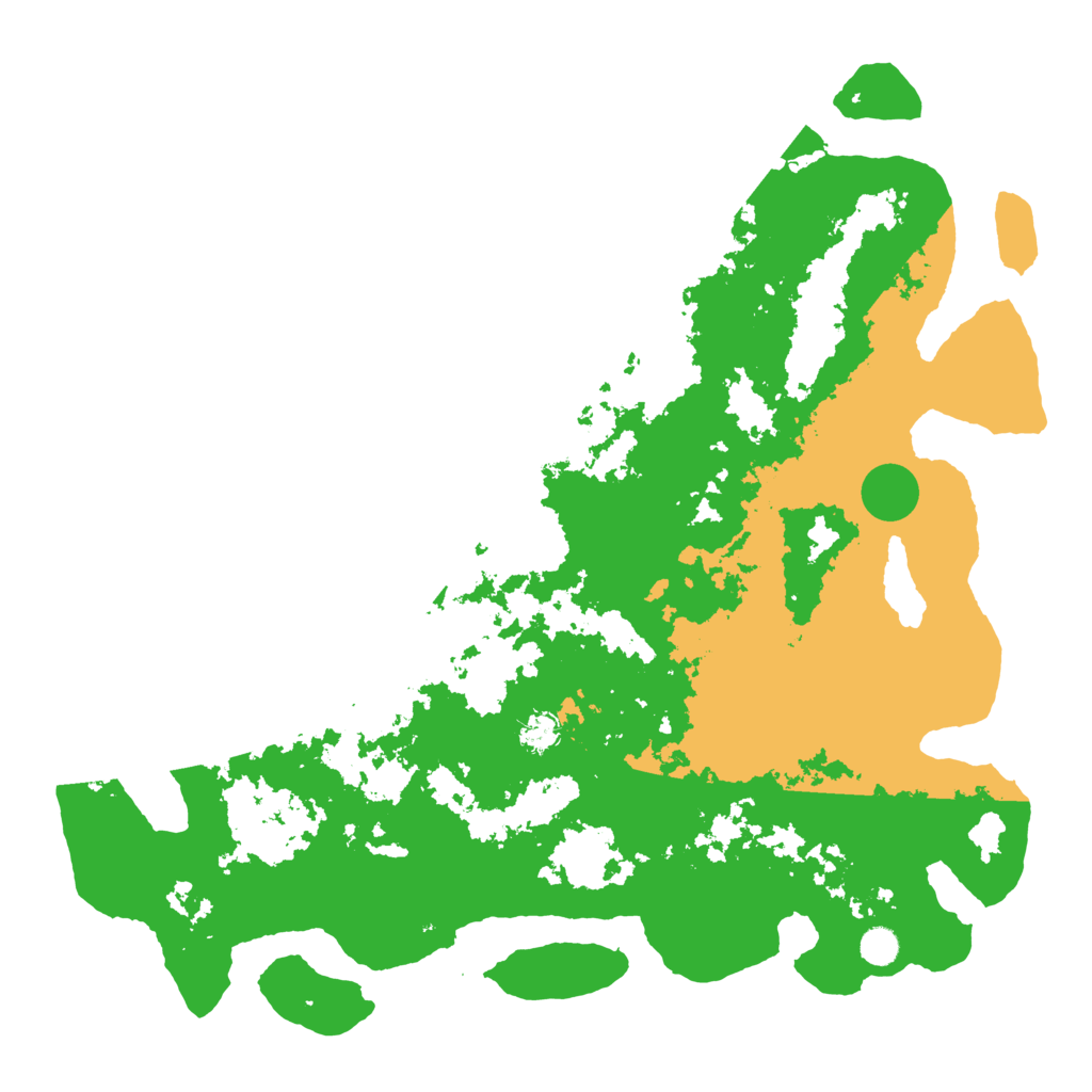 Biome Rust Map: Barren, Size: 5000, Seed: 55