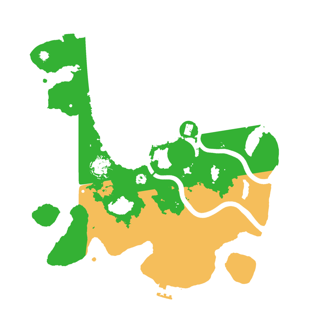 Biome Rust Map: Procedural Map, Size: 3000, Seed: 517749552