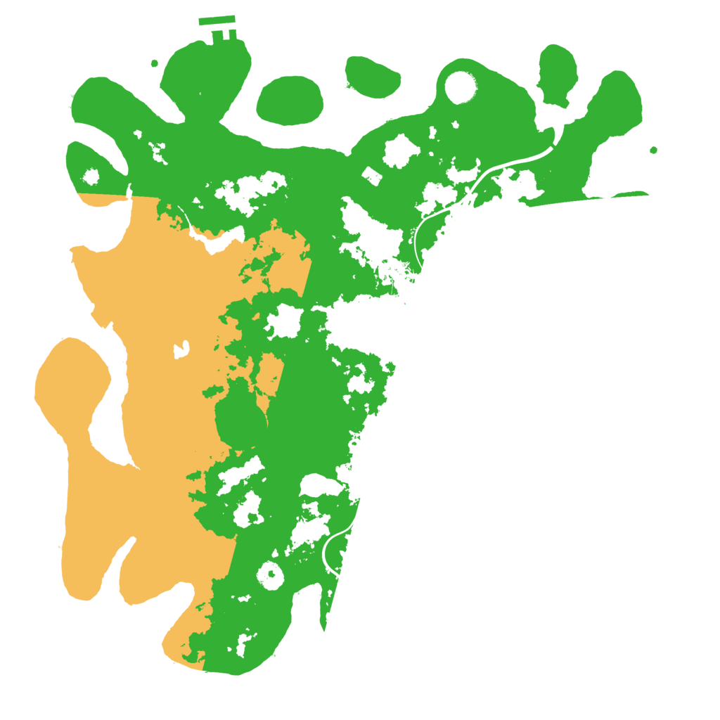 Biome Rust Map: Procedural Map, Size: 4000, Seed: 51522