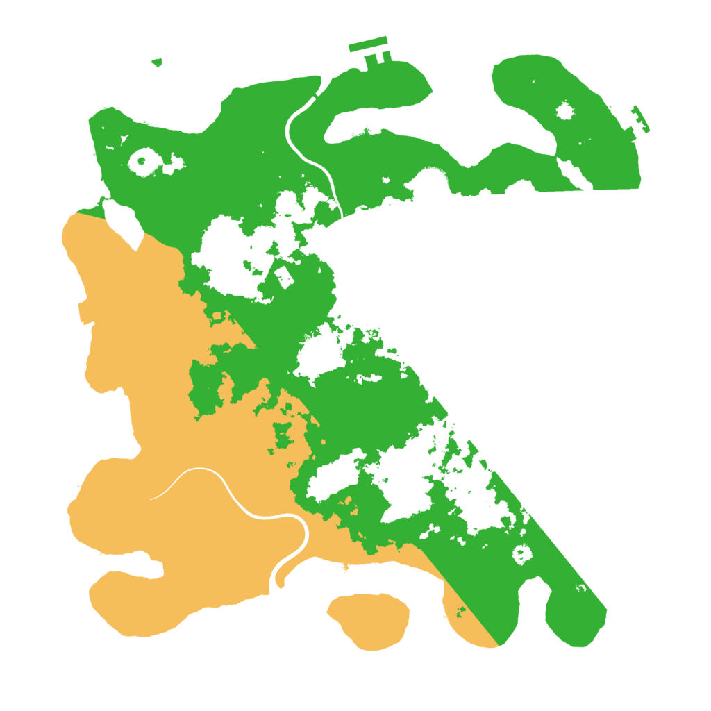 Biome Rust Map: Procedural Map, Size: 3700, Seed: 1654592107