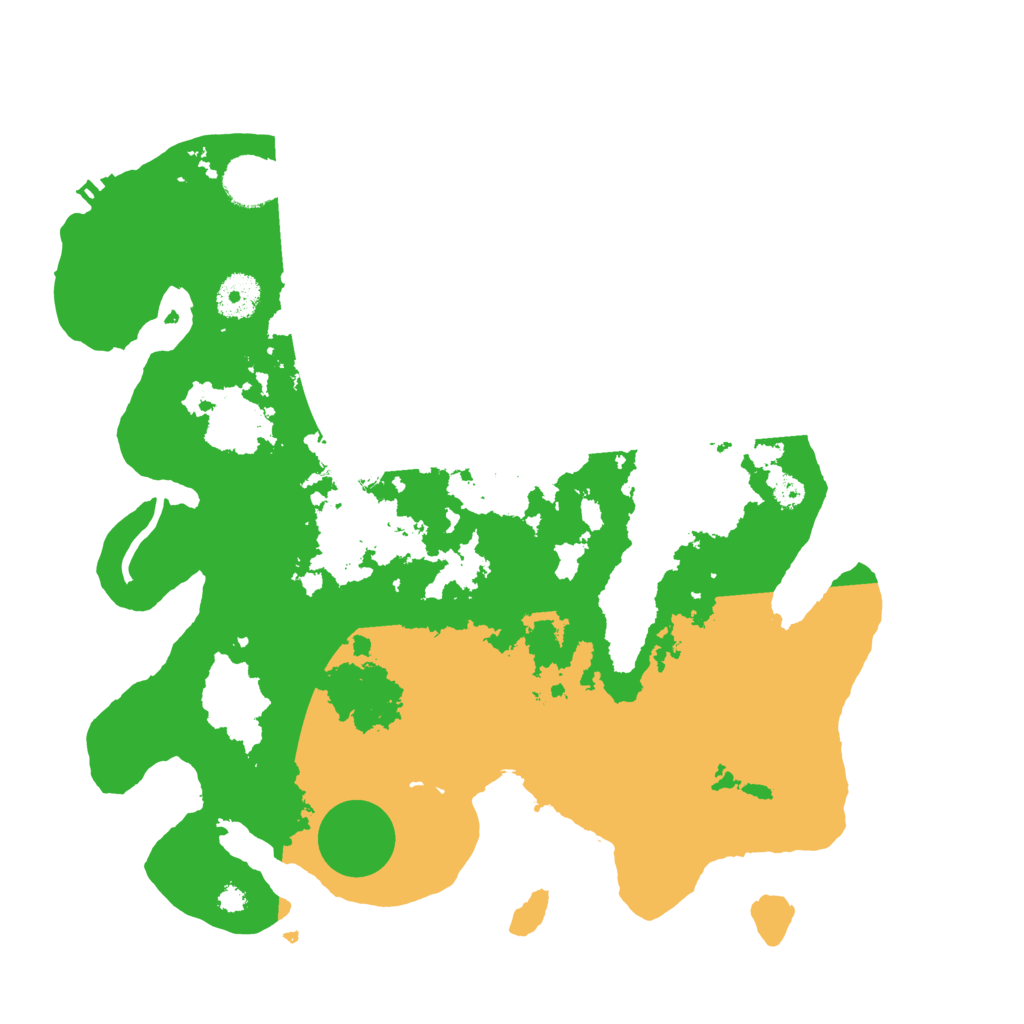 Biome Rust Map: Procedural Map, Size: 3500, Seed: 499976975