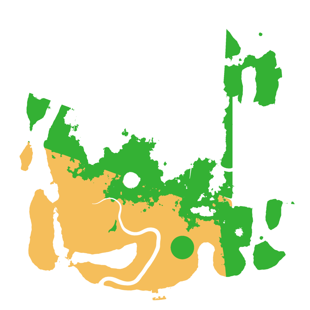 Biome Rust Map: Procedural Map, Size: 3500, Seed: 8783