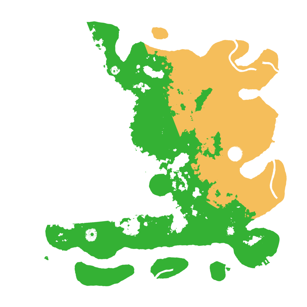 Biome Rust Map: Procedural Map, Size: 3700, Seed: 379035602