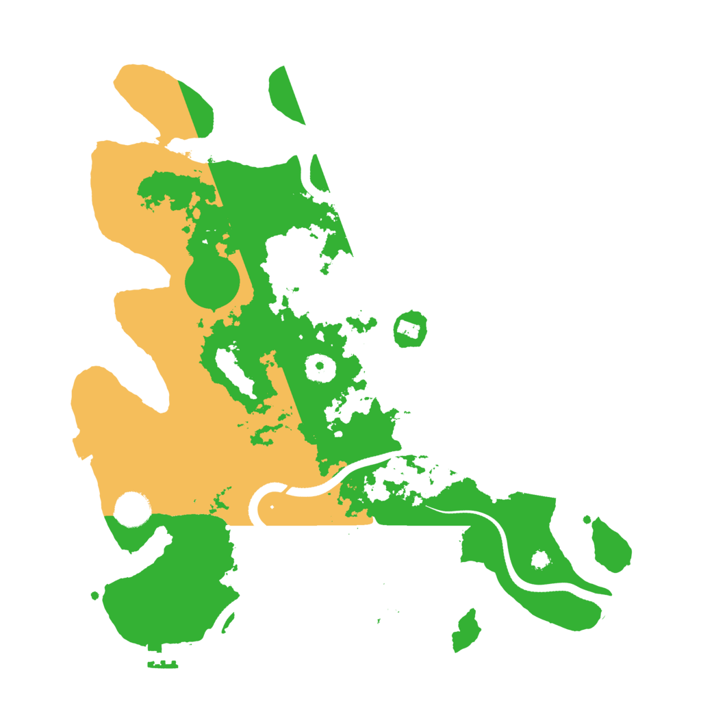 Biome Rust Map: Procedural Map, Size: 3500, Seed: 908