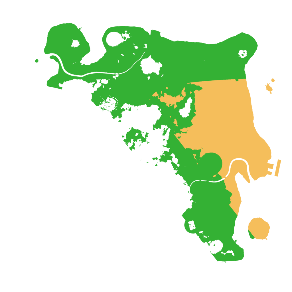 Biome Rust Map: Procedural Map, Size: 3500, Seed: 24009839