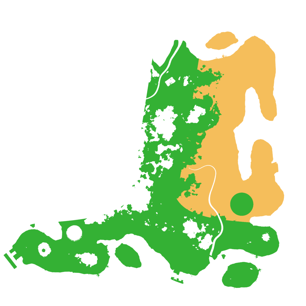 Biome Rust Map: Procedural Map, Size: 3500, Seed: 1783963799