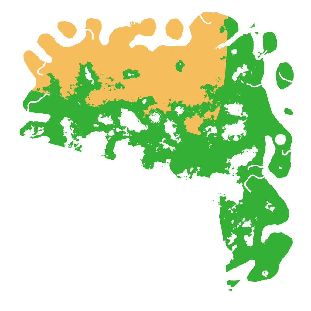 Biome Rust Map: Procedural Map, Size: 5000, Seed: 727456709