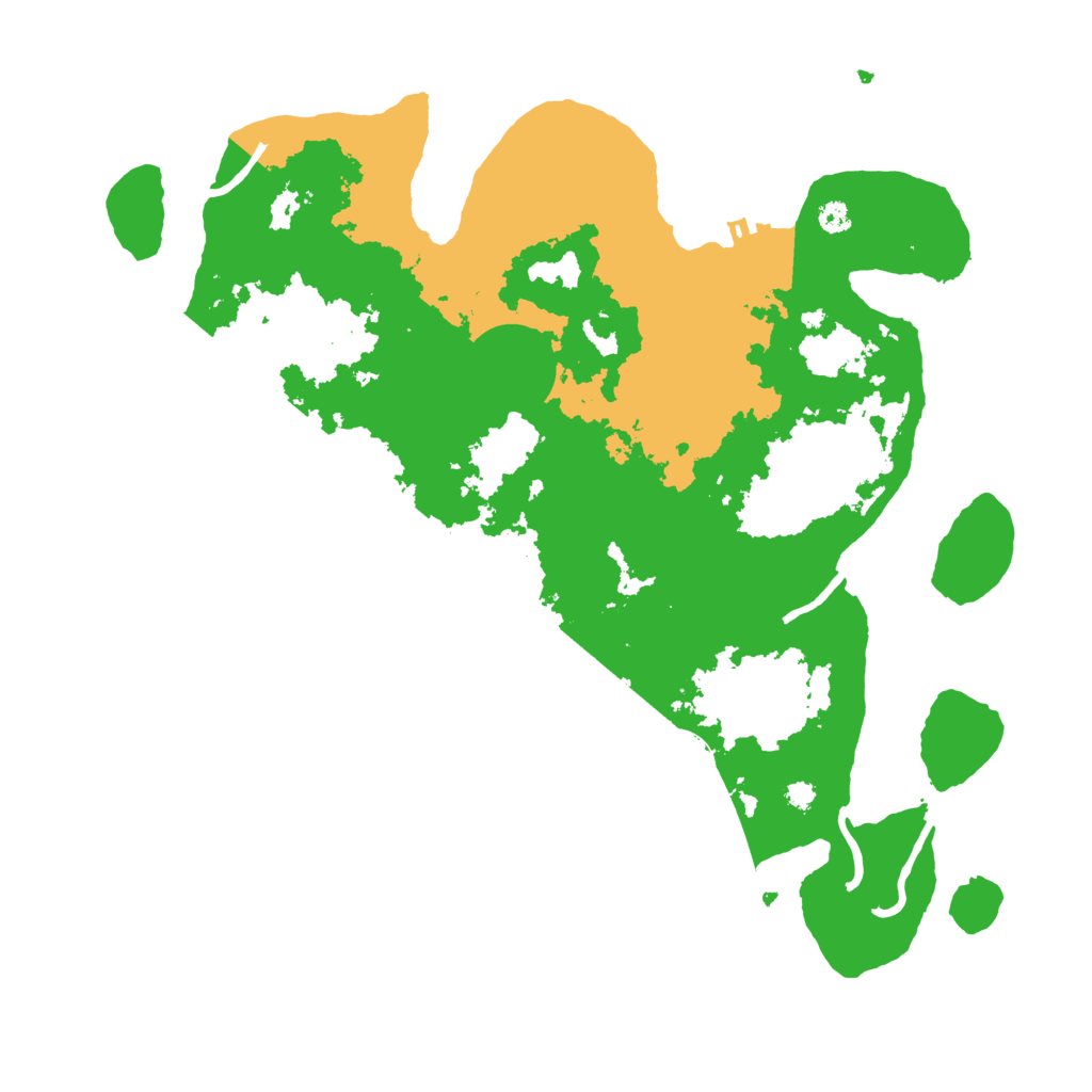 Biome Rust Map: Procedural Map, Size: 3500, Seed: 45353199