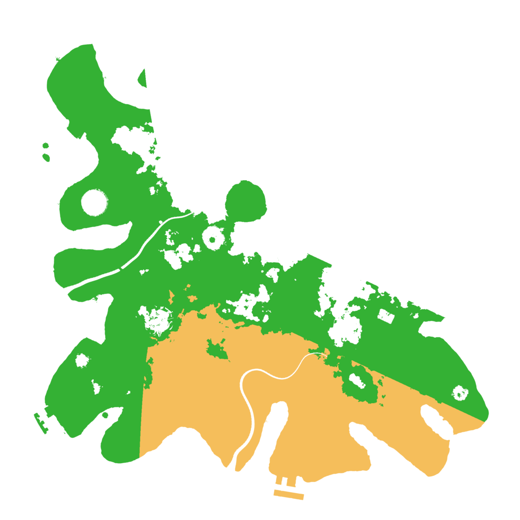 Biome Rust Map: Procedural Map, Size: 3500, Seed: 2098396565