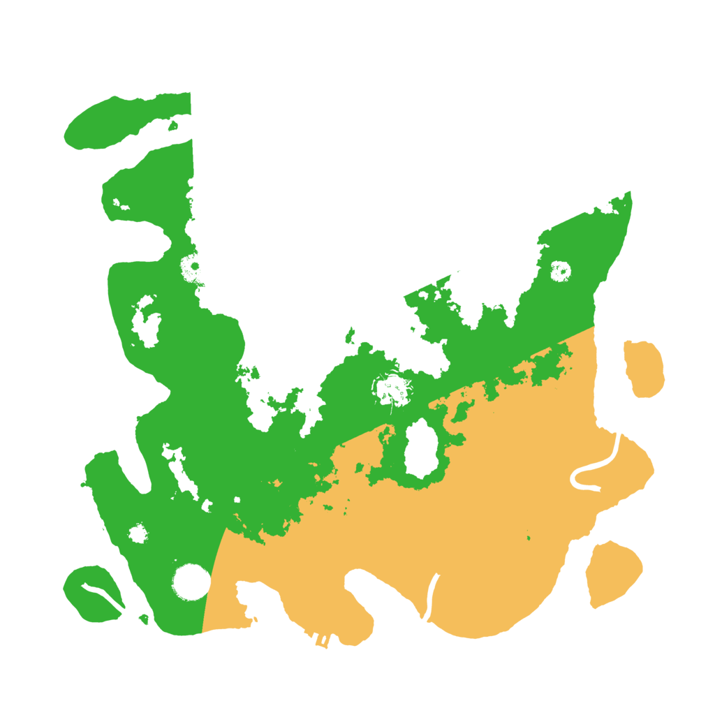 Biome Rust Map: Procedural Map, Size: 3499, Seed: 232660029
