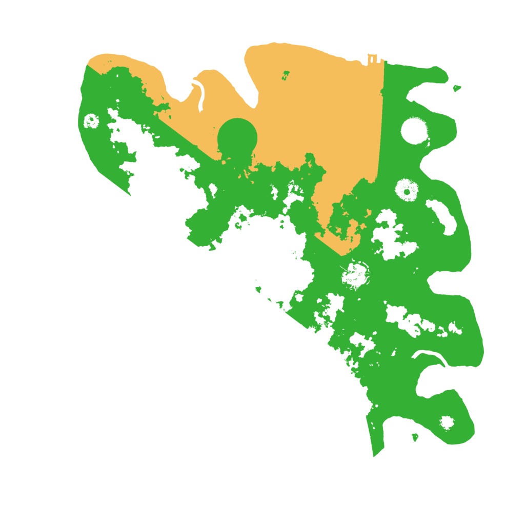 Biome Rust Map: Procedural Map, Size: 3500, Seed: 1140401001