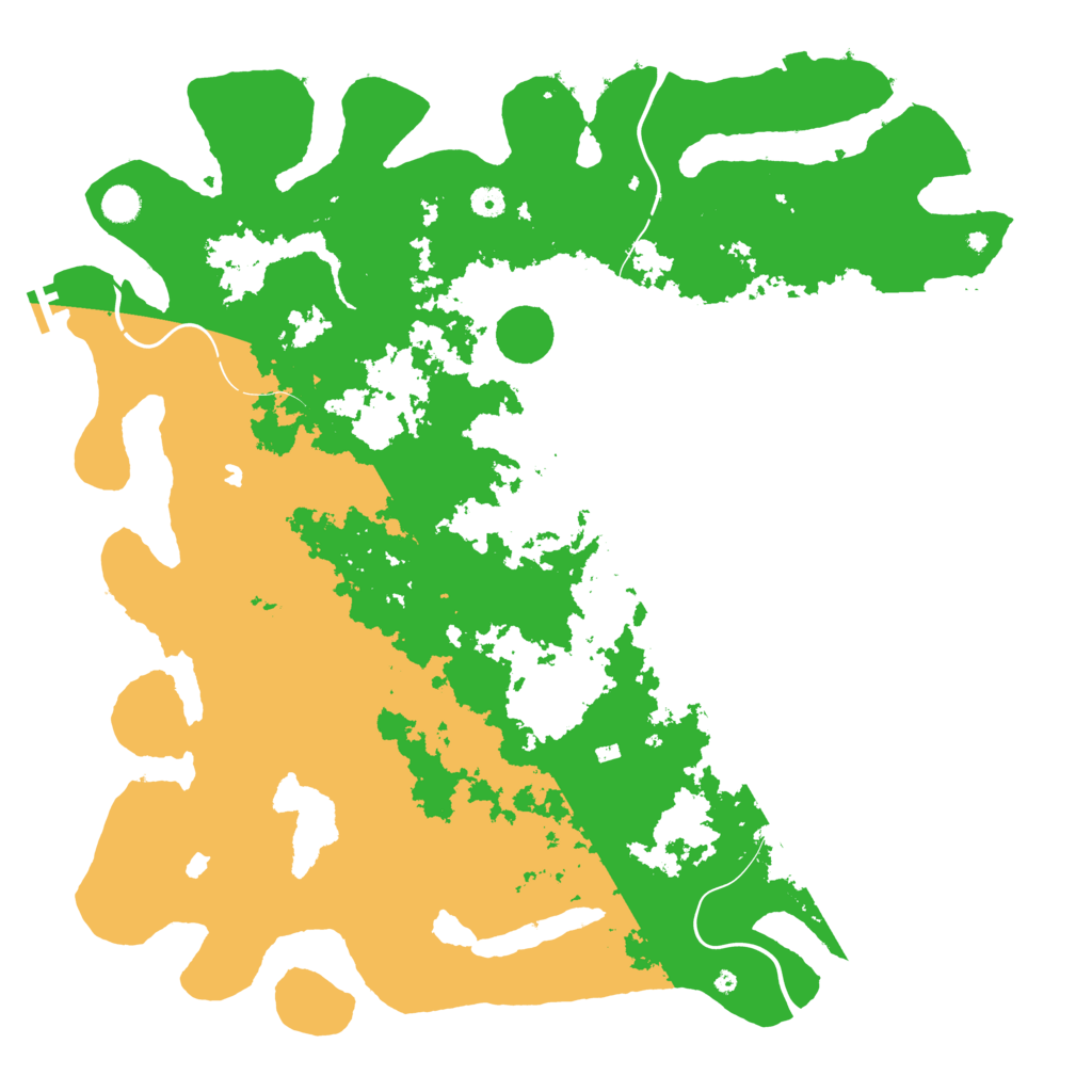 Biome Rust Map: Procedural Map, Size: 5000, Seed: 3284739