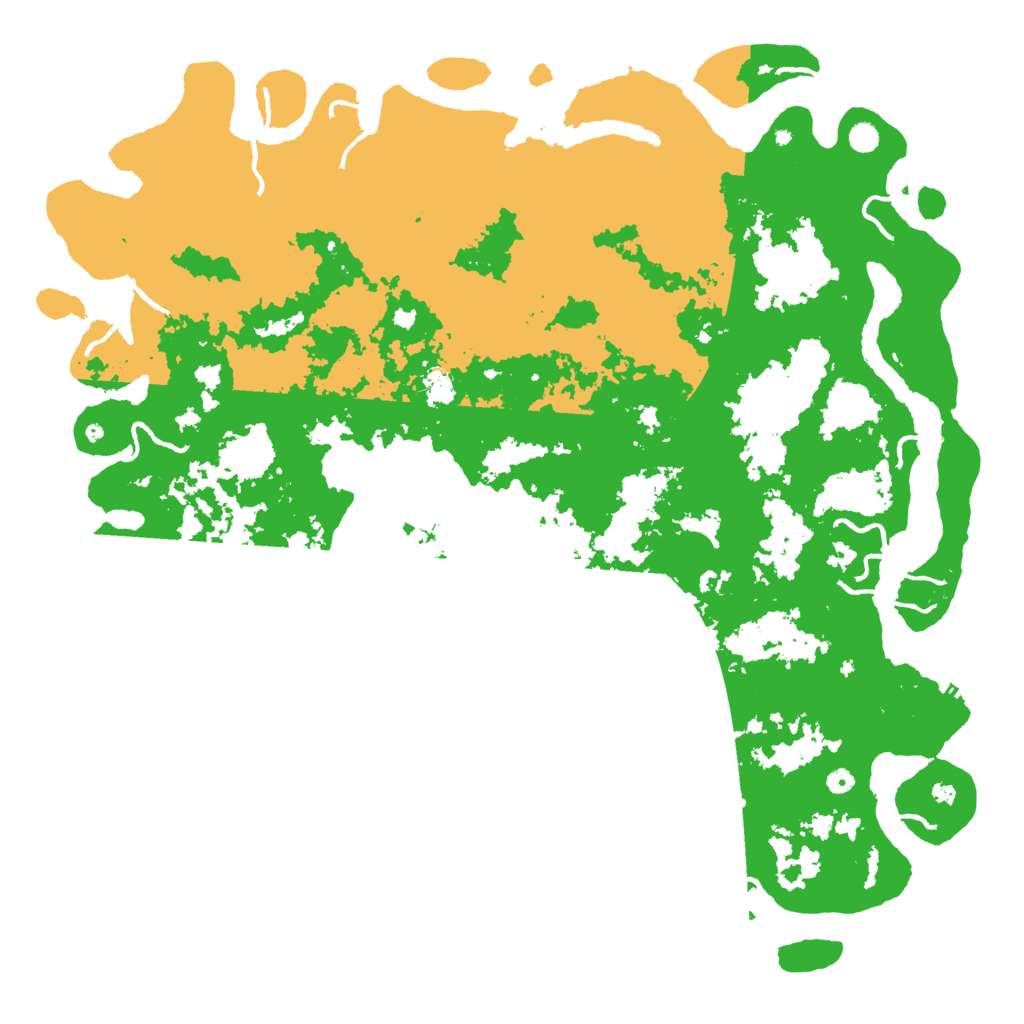 Biome Rust Map: Procedural Map, Size: 6000, Seed: 58963214