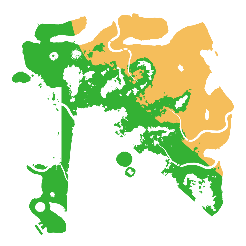 Biome Rust Map: Procedural Map, Size: 4350, Seed: 885042396